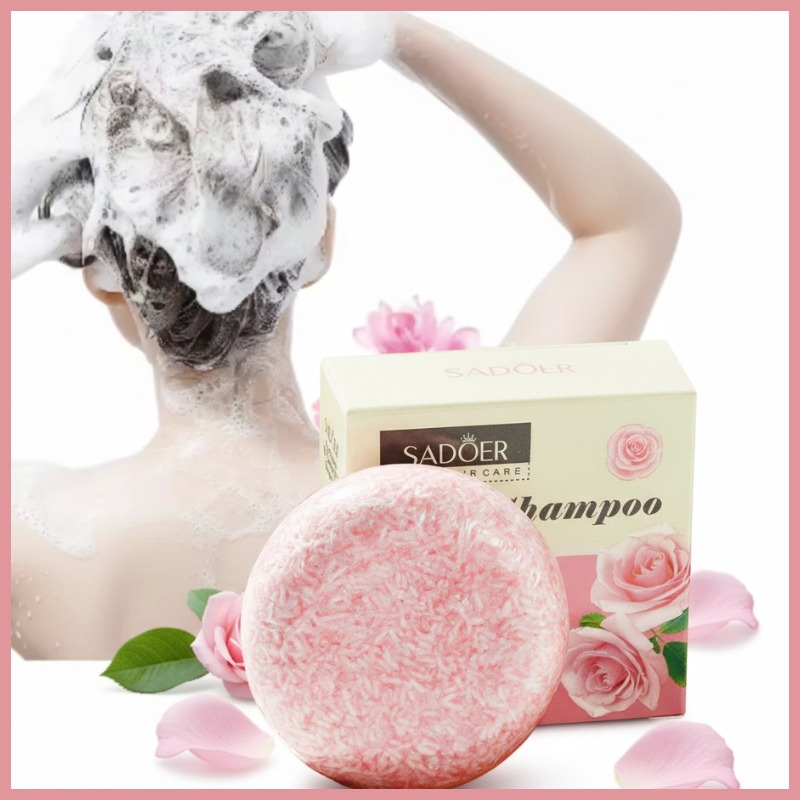 Bar Soap Shampoo Solid - Rose Solid Shampoo Zeepstaaf Diep reinigende