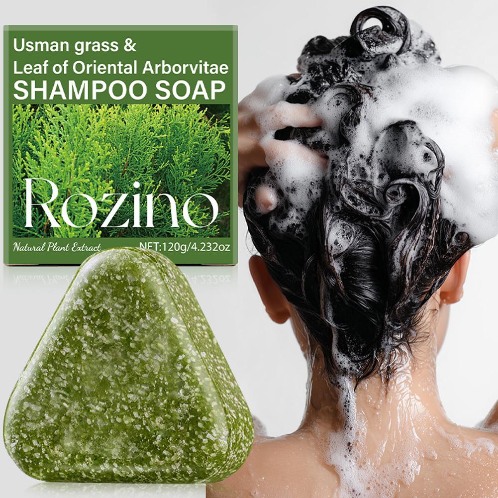 Bar Soap Shampoo Solid - Rozino He Shou Wu Usman grasgroene