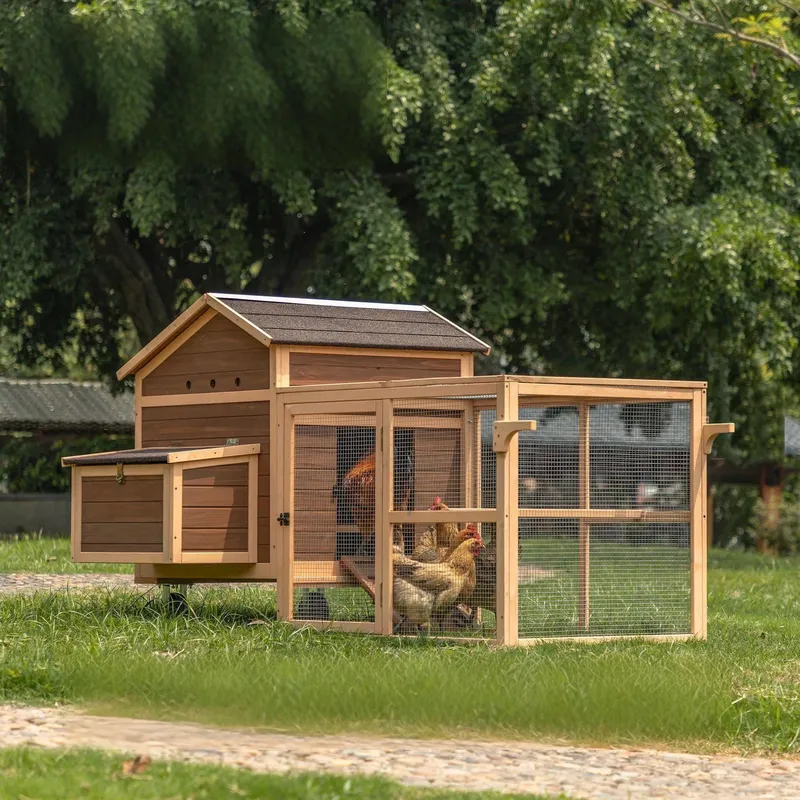 Grote duurzame houten kippenho - Sustainable Living Walla Walla recensie en prijs